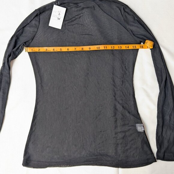 NWT Mesh Mock Neck Top - Picture 7 of 8